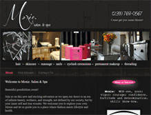 Tablet Screenshot of moxiesalonandspa.net